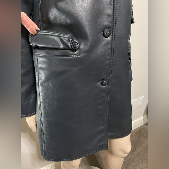 Gruppo GV Italian Vegan Navy Blue Coat M - Picture 8 of 14